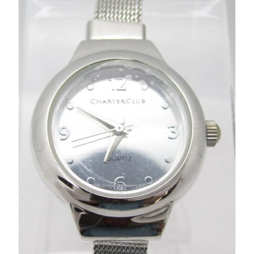 Women Charter Club Quartz WR Analog Dial Causal Round Watch (F641)